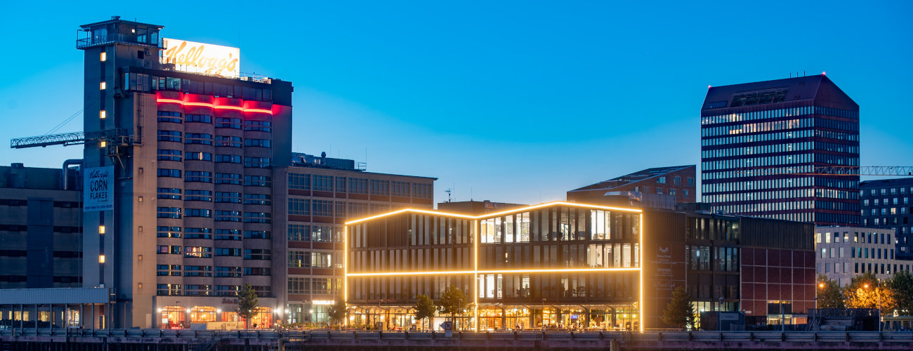 Das Silo-Hotel, die Reishalle und im Hintergrund der Zechtower - Quelle: WFB / Jonas Ginter