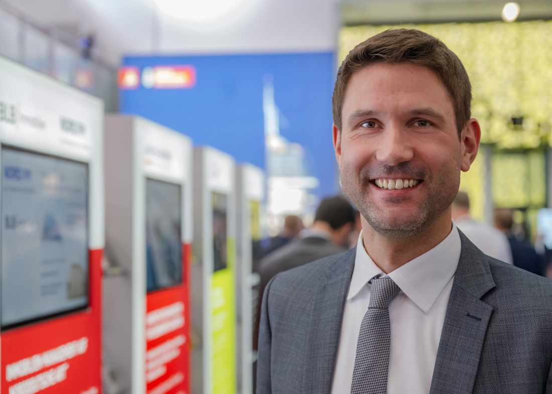 Ein Porträt von Sven Jäger (WFB) auf der Expo Real 2024.